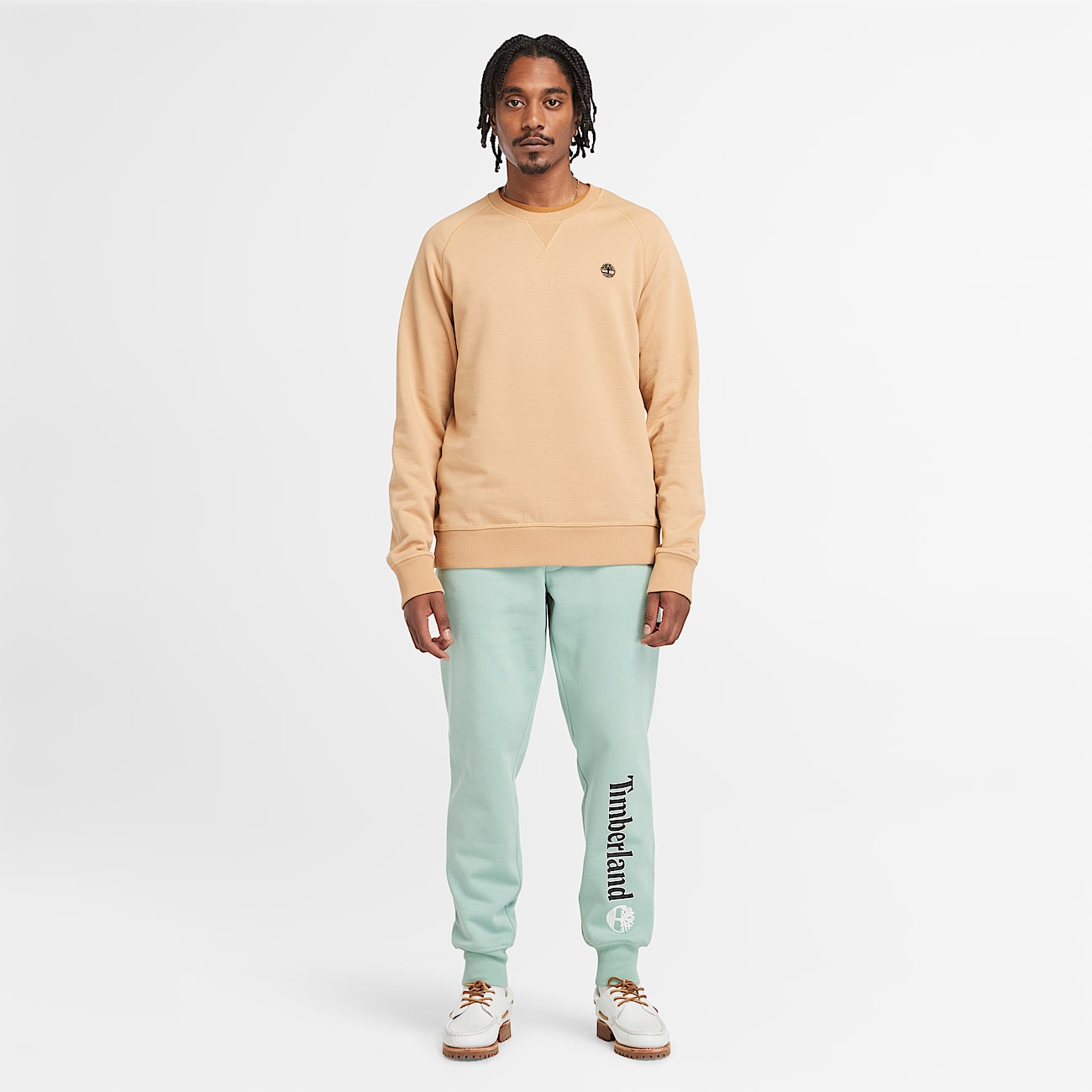Exeter River Loopback Crewneck Sweatshirt for Men in Yellow - 2