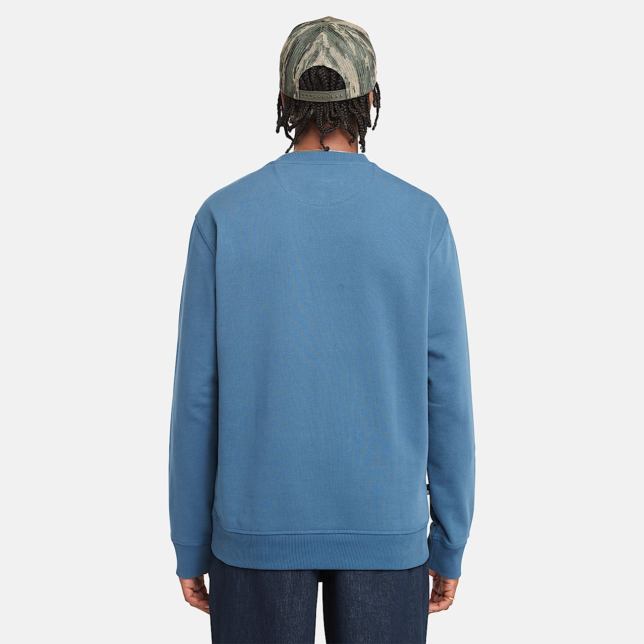 Established 1973 Embroidered Logo Crewneck Sweatshirt for Men in Dark Blue - 4