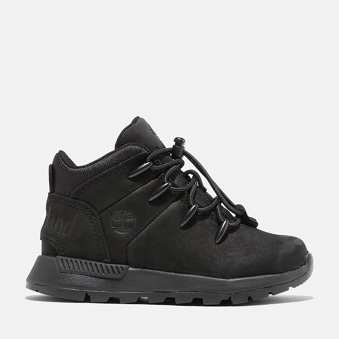 Sprint Trekker Mid Lace-Up Trainer for Toddler in Black - 1