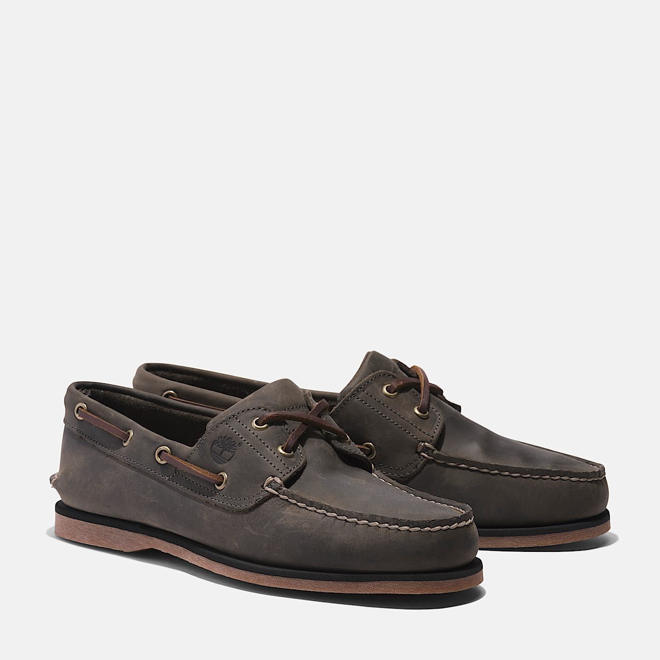 Klassischer Bootsschuh für Herren in Grau - 4