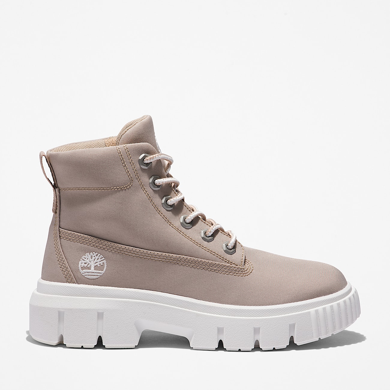 Stivale Stringato Greyfield Mid da Donna in beige - 1