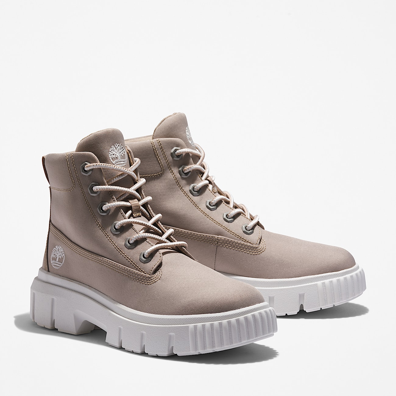 Stivale Stringato Greyfield Mid da Donna in beige - 4