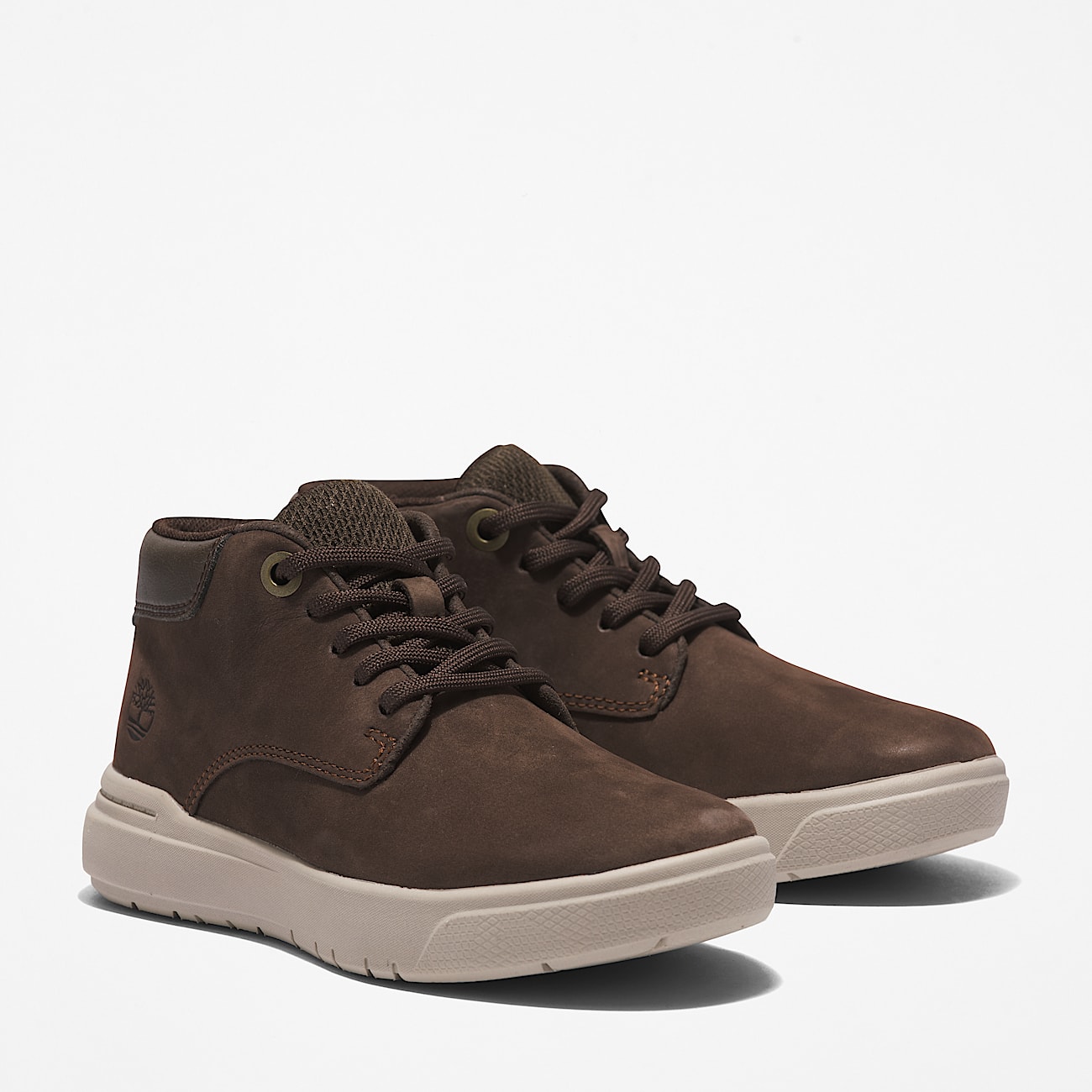 Basket mi-haute à lacets Seneca Bay pour enfant en marron foncé - 4