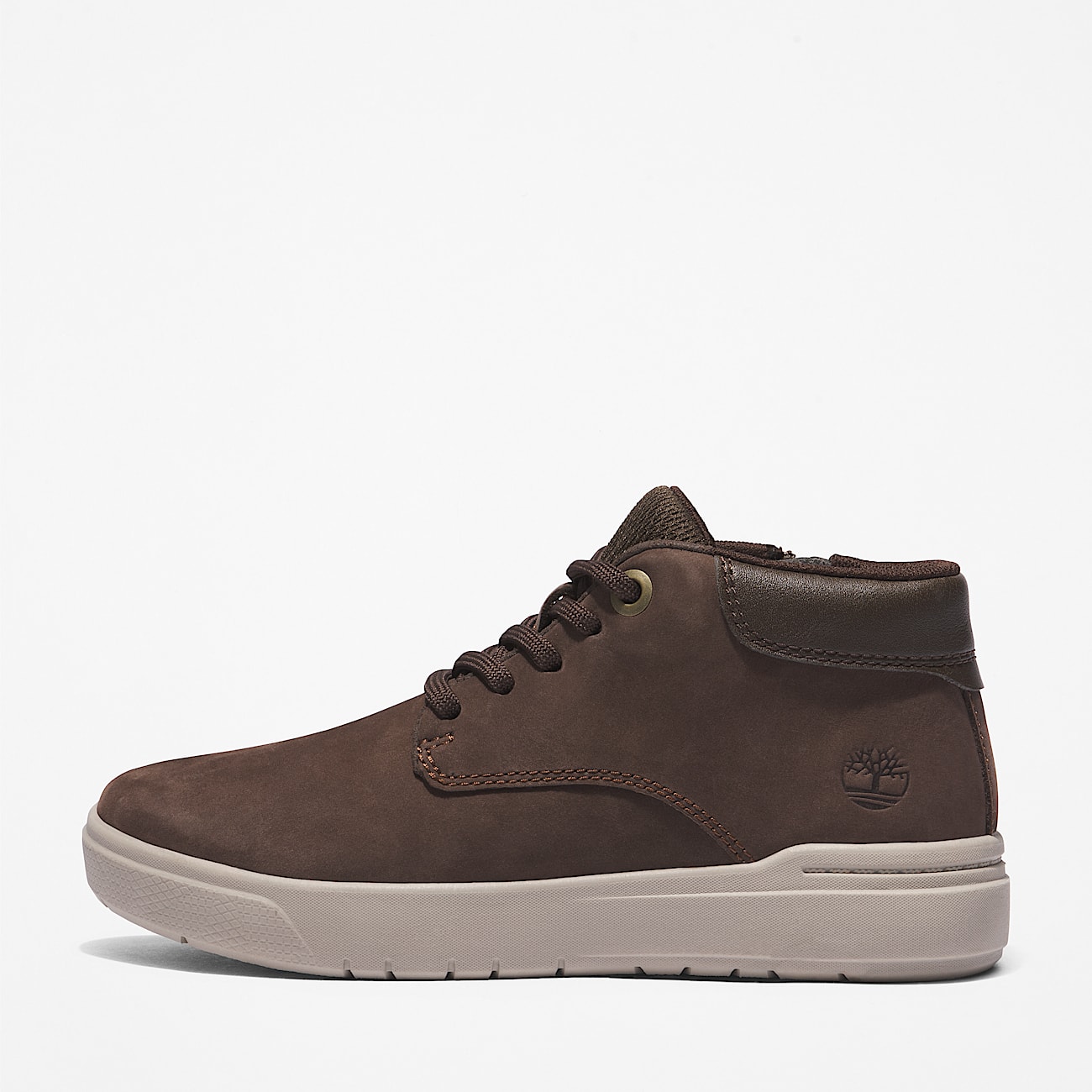 Basket mi-haute à lacets Seneca Bay pour enfant en marron foncé - 8