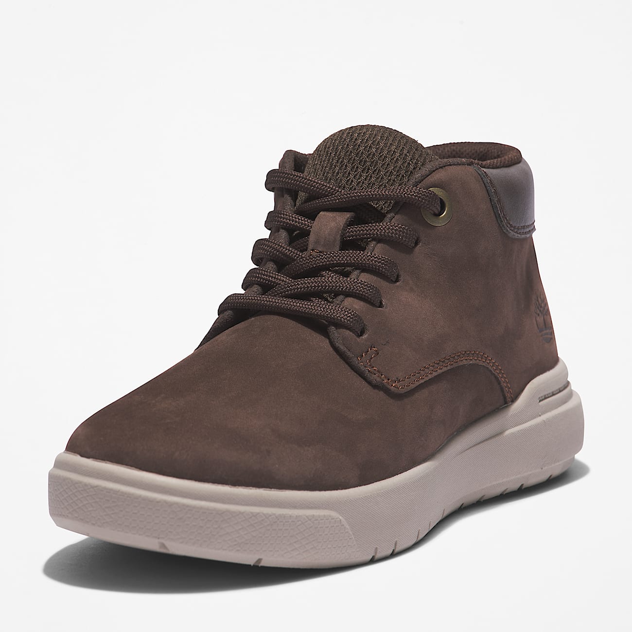 Basket mi-haute à lacets Seneca Bay pour enfant en marron foncé - 9