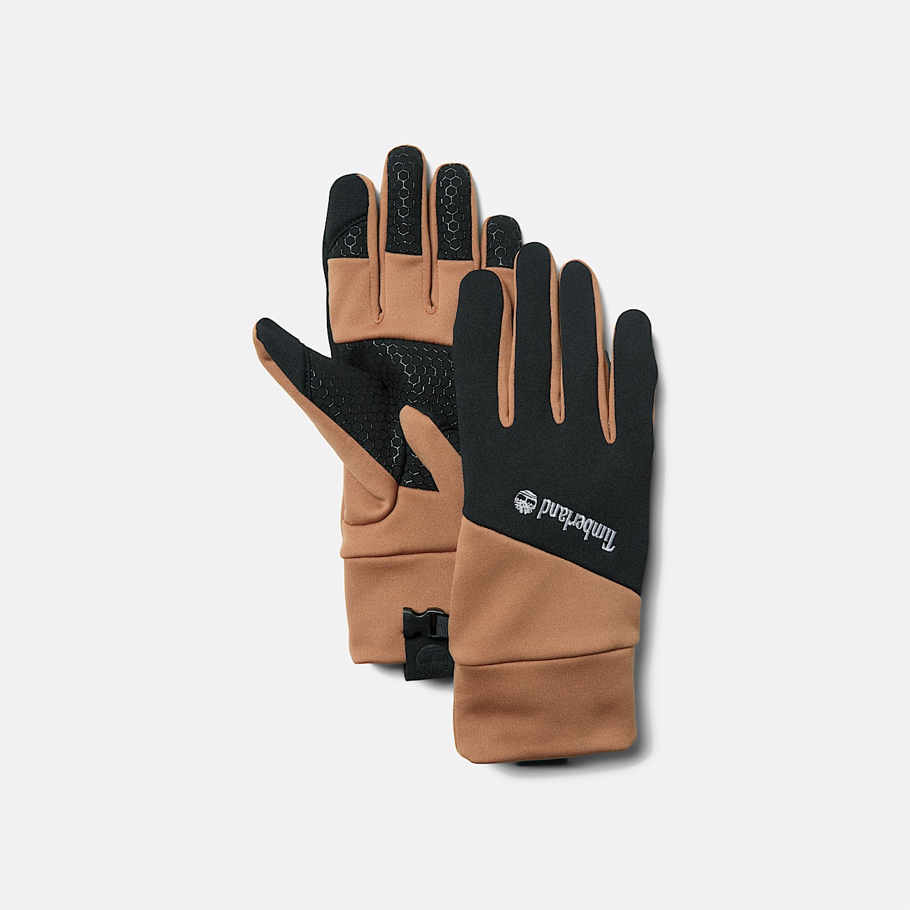Colour-block Stretch Fleece Gloves for Men in Yellow