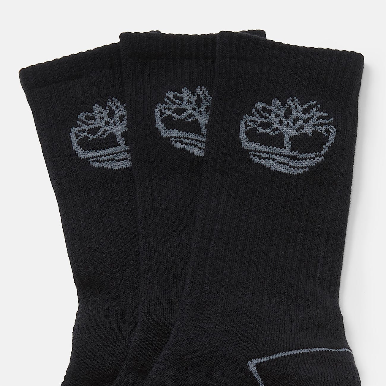 All Gender   Bowden Crew-Socken mit Baumlogo im Dreierpack in Schwarz