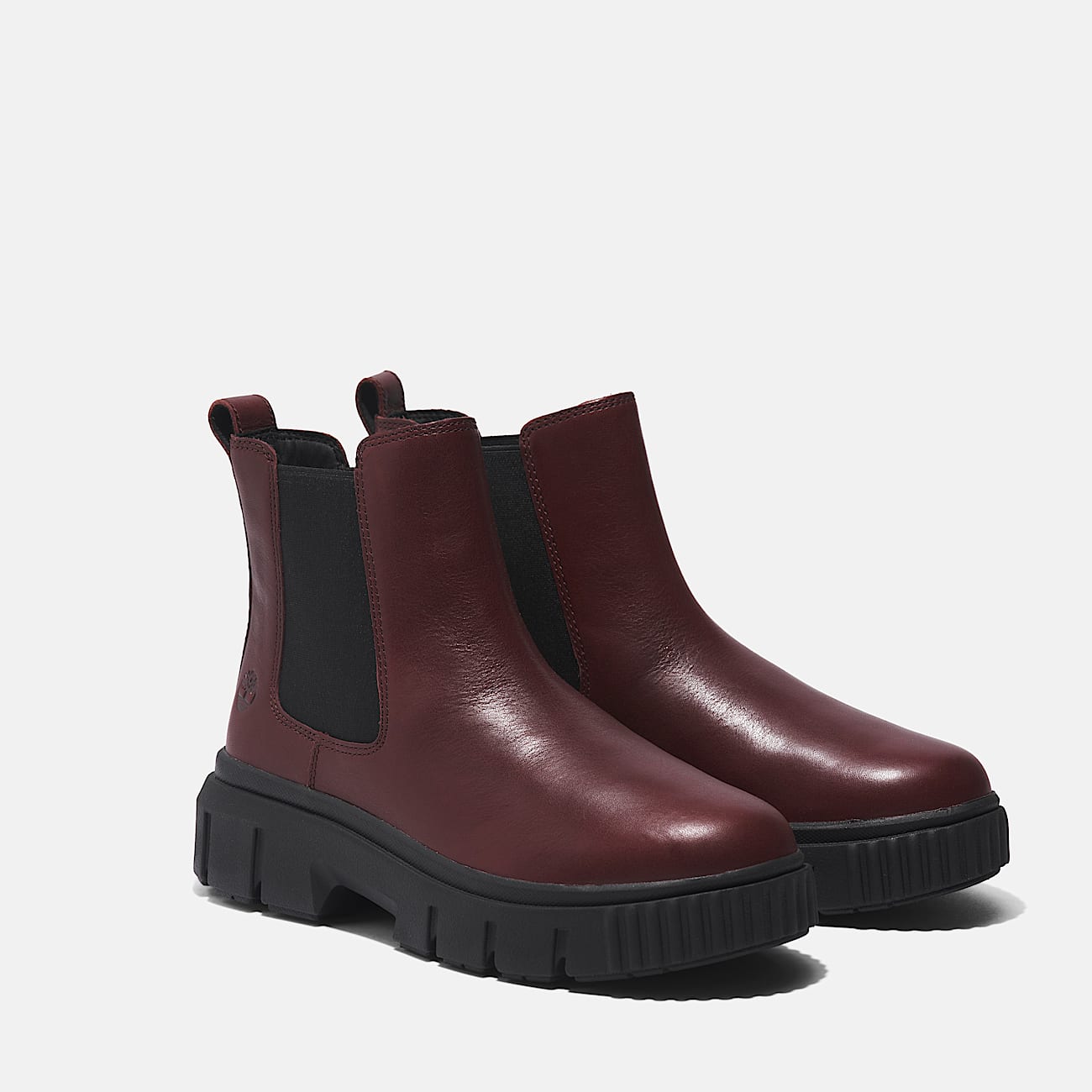 Stivale Chelsea Field Mid da Donna in rosso scuro - 4