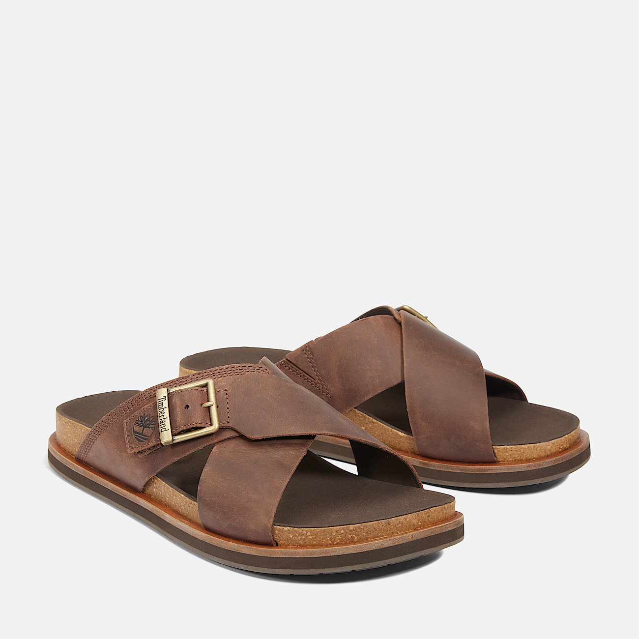 Amalfi Vibes Slide Sandal for Men in Brown
