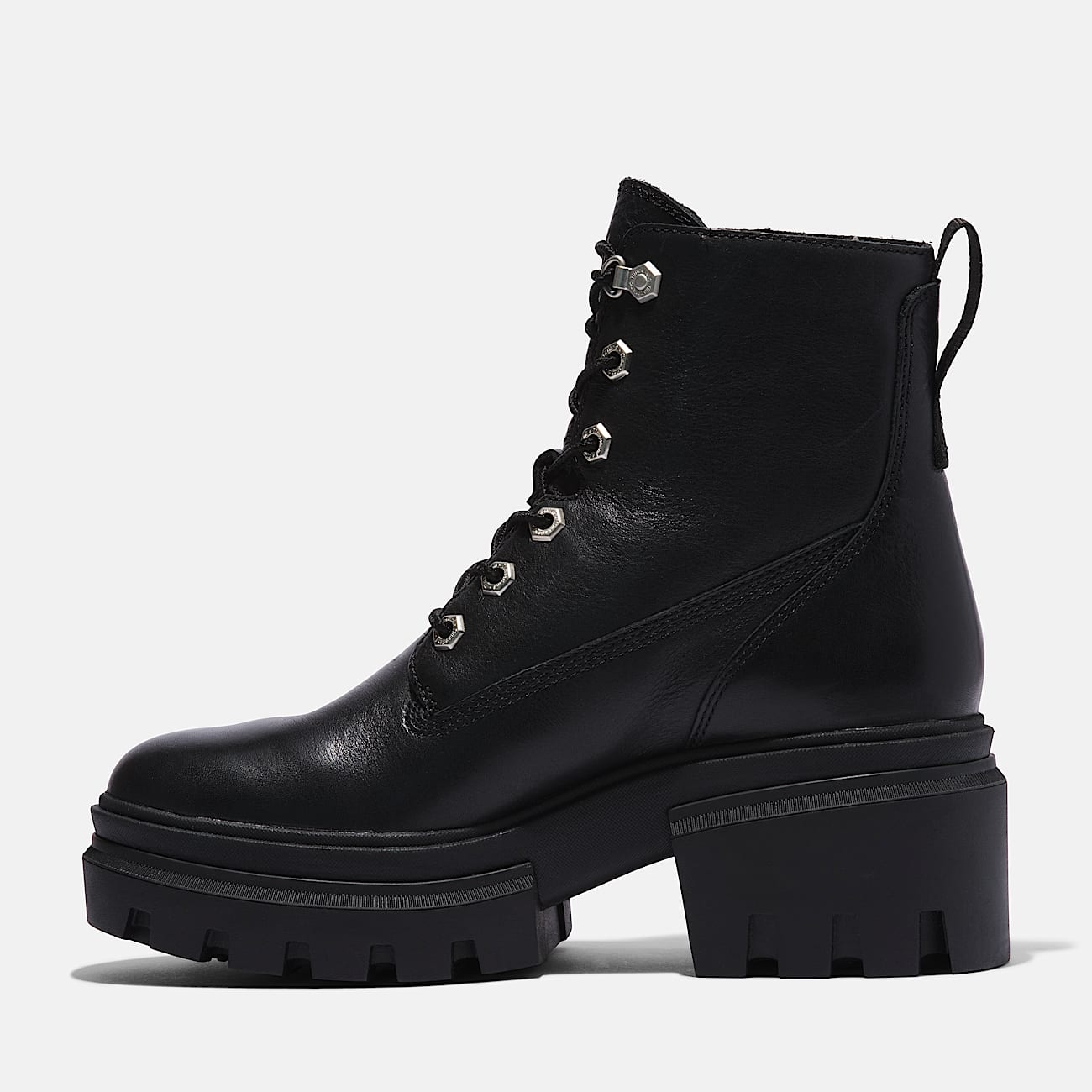 Everleigh Mid Lace-Up Boot for Women in Black