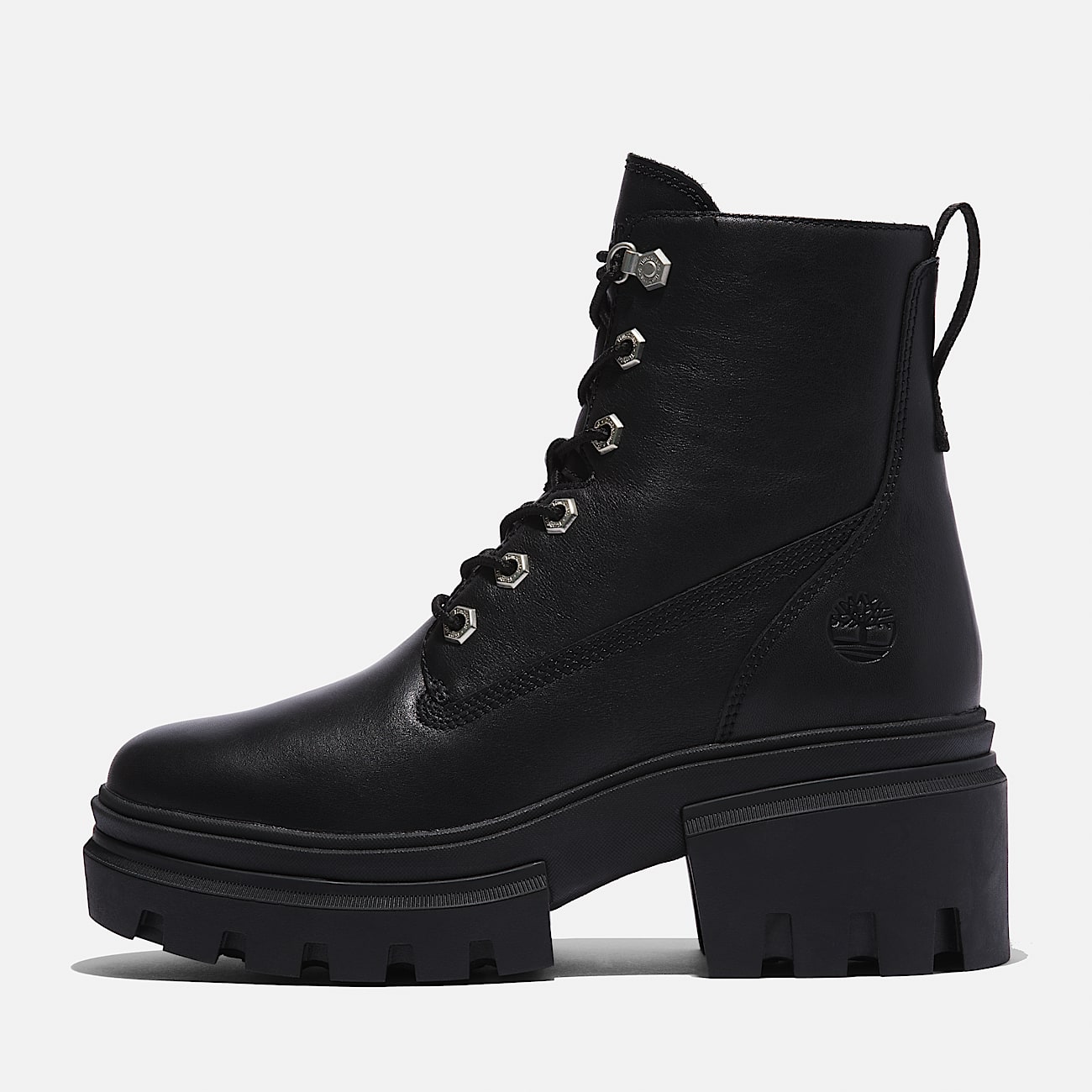 Everleigh Mid Lace-Up Boot for Women in Black