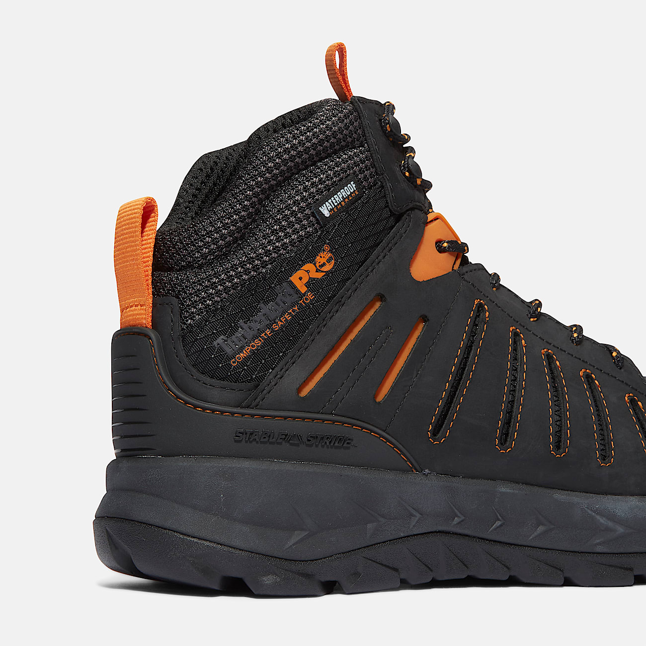 Bota de Caminhada e de Trabalho com Biqueira Compósita Trailwind para Homem em preto - 7