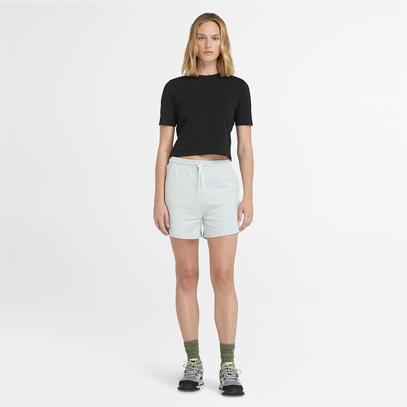 T-shirt Corta a Maniche Corte da Donna in colore nero