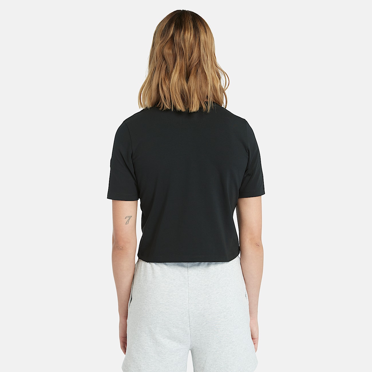 T-shirt Corta a Maniche Corte da Donna in colore nero