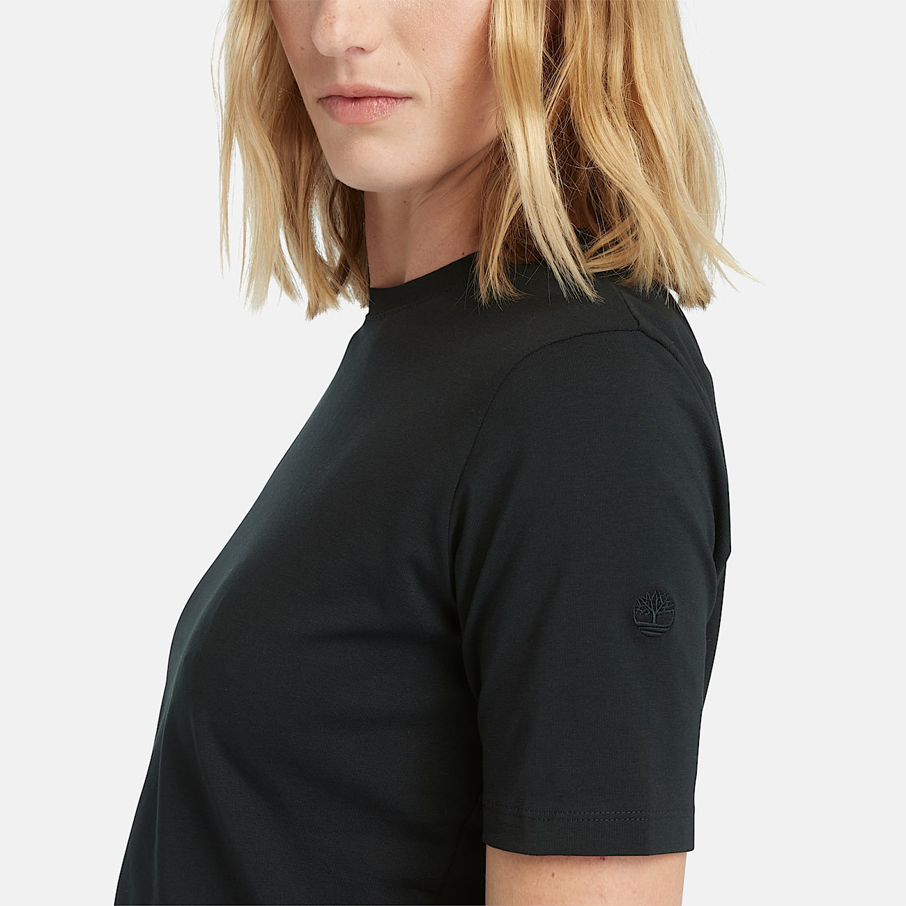 T-shirt Corta a Maniche Corte da Donna in colore nero