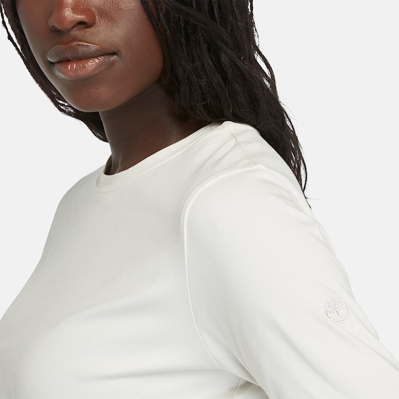 T-shirt Corta a Maniche Corte da Donna in bianco