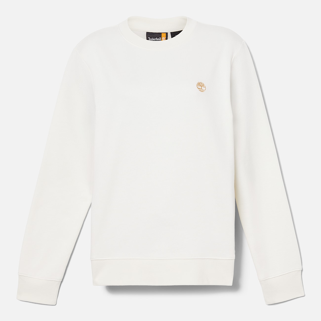 Sudadera con espalda cepillada para mujer en blanco