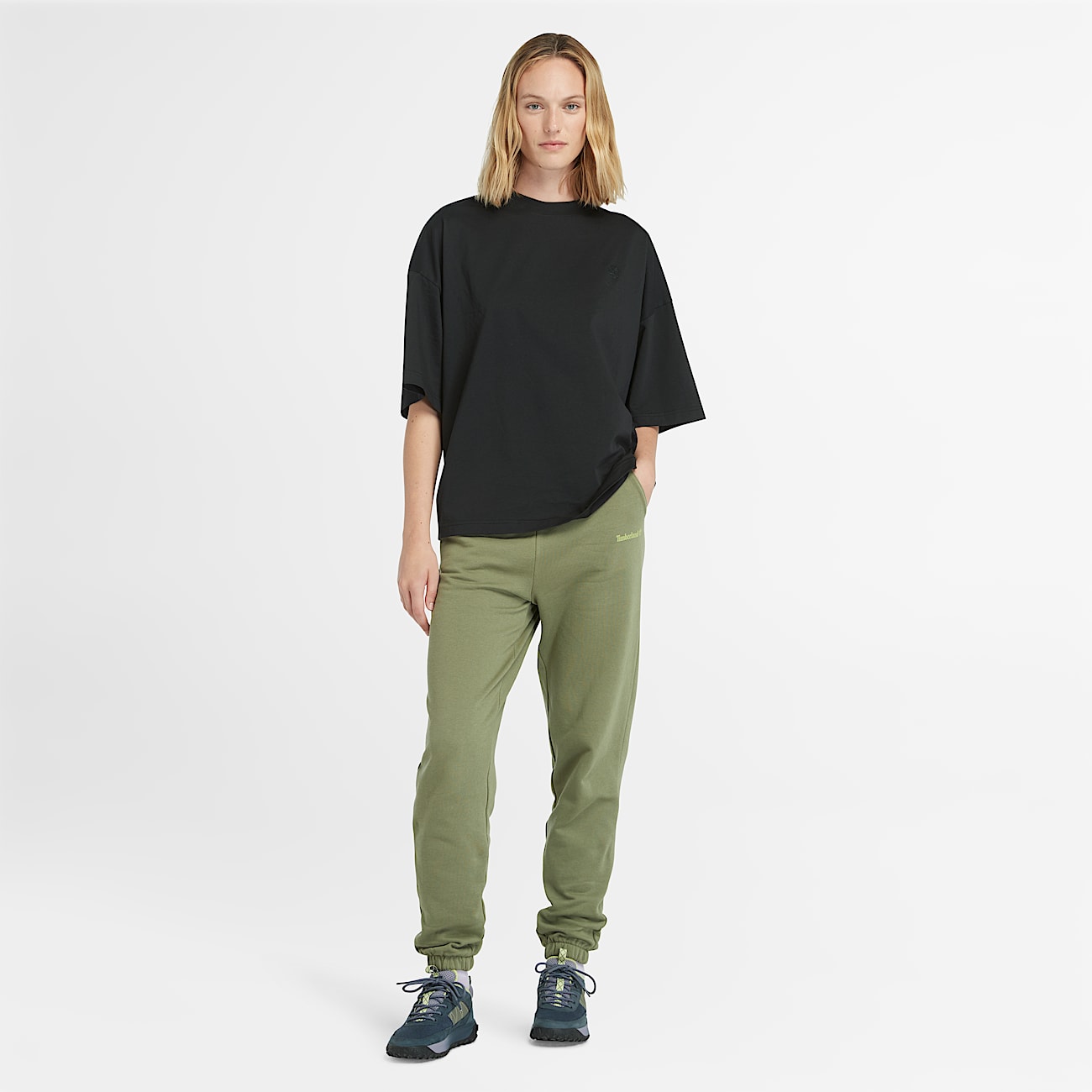 Oversize T-Shirt für Damen in Schwarz - 2