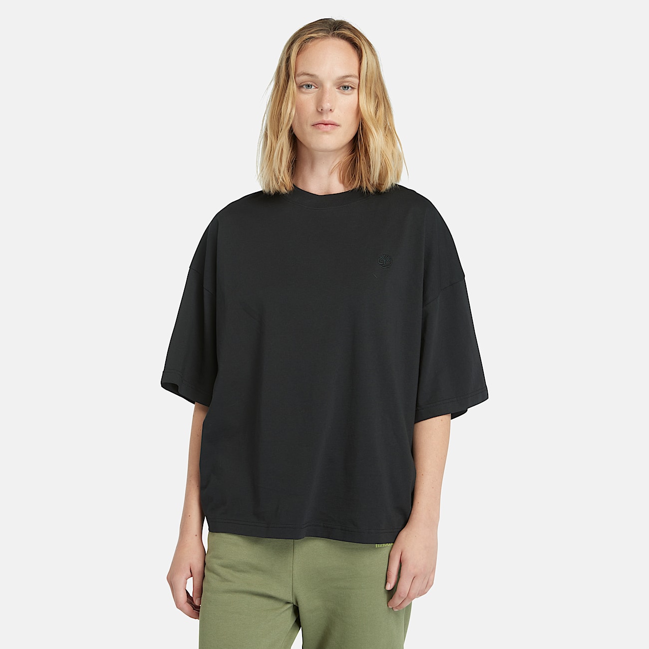 Oversize T-Shirt für Damen in Schwarz - 1