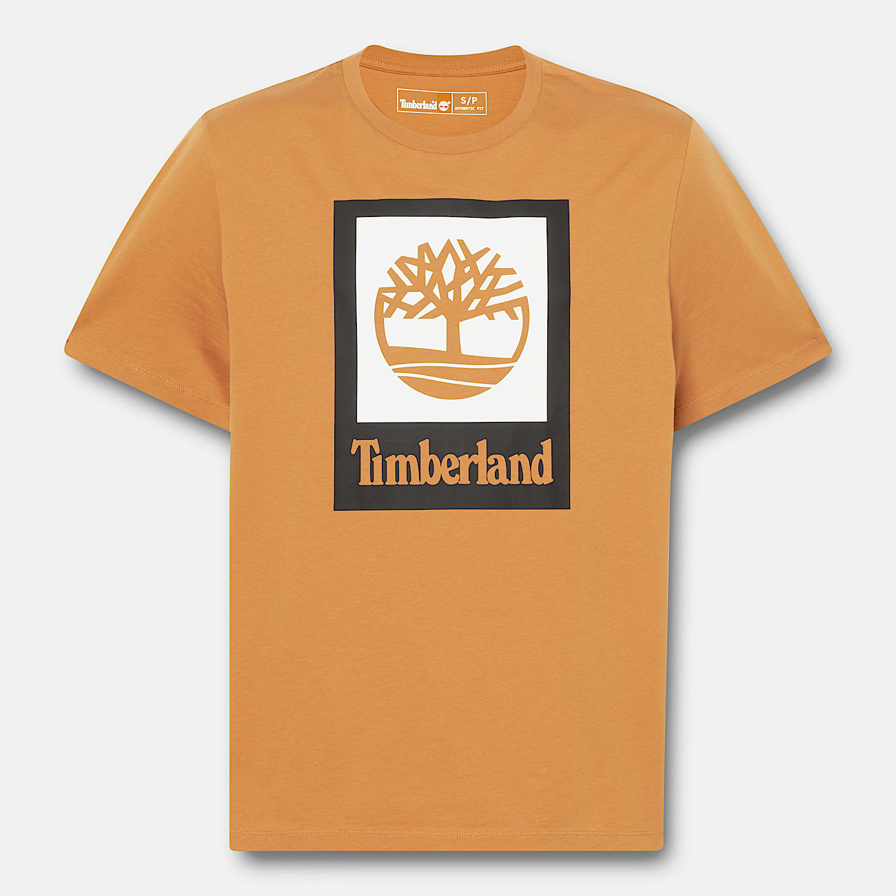 T-shirt Stack Logo All Gender in giallo