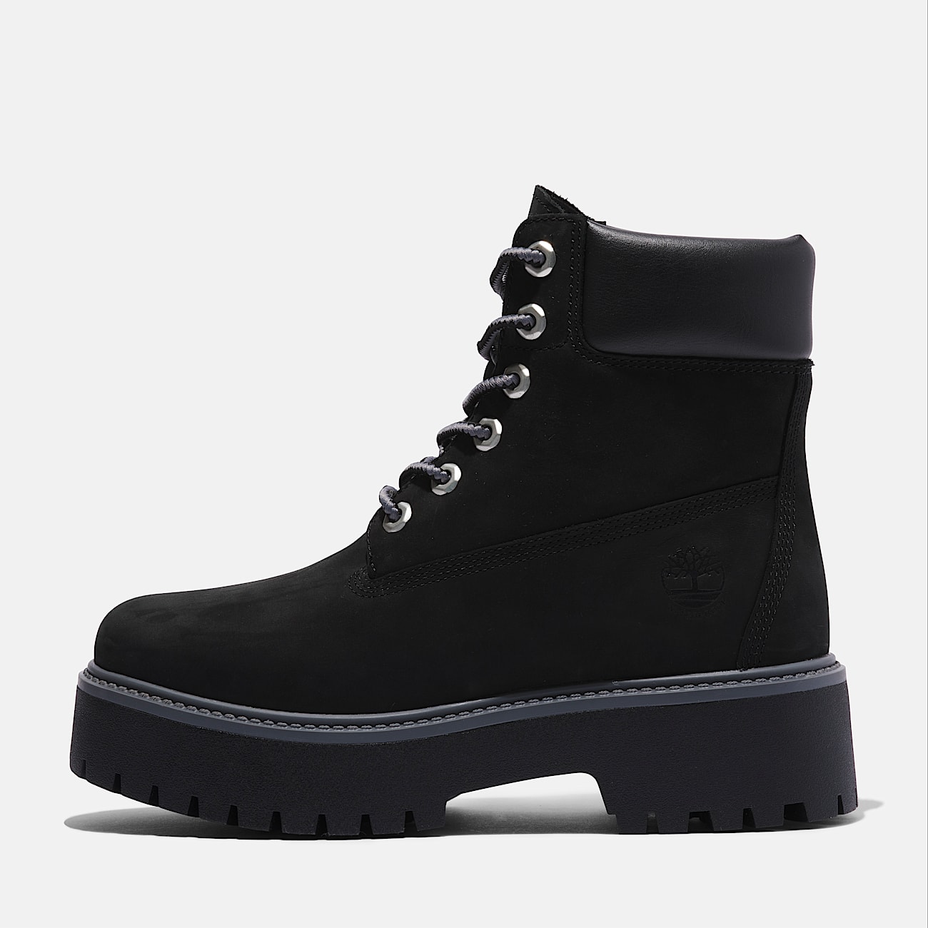 Stone Street 6-Inch Lace-Up Waterproof Boot for Women in Black - 8