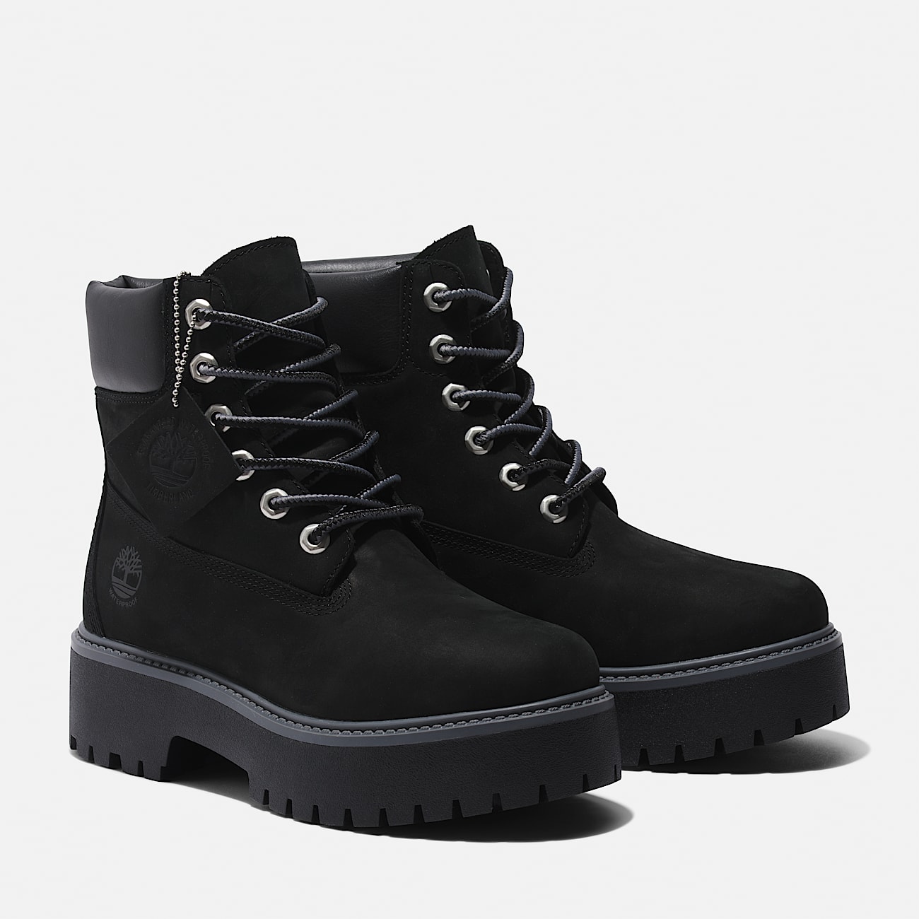 Stone Street 6-Inch Lace-Up Waterproof Boot for Women in Black - 4