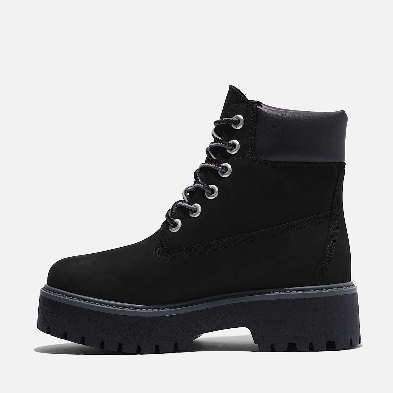 Stone Street 6-Inch Lace-Up Waterproof Boot for Women in Black - 6
