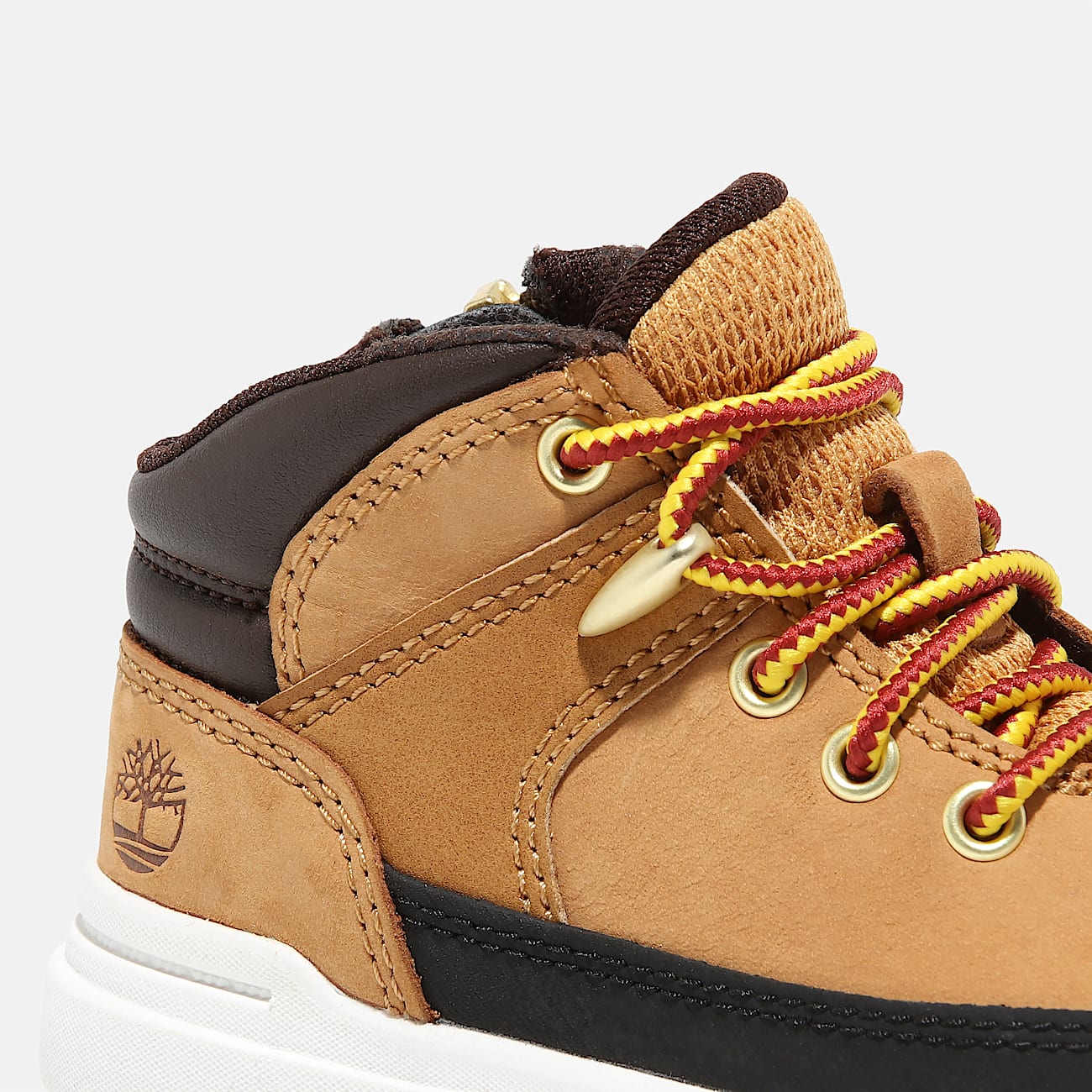 Seneca Bay Mid Lace-Up Trainer for Toddler in Yellow - 7