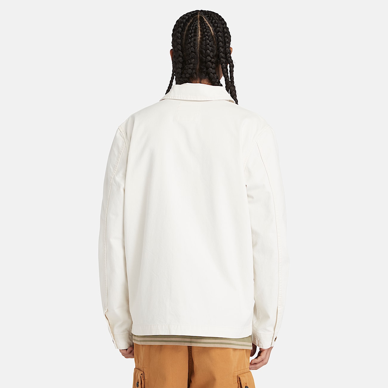 Verwaschene Kempshire Chore Canvas-Jacke für Herren in Weiß - 4
