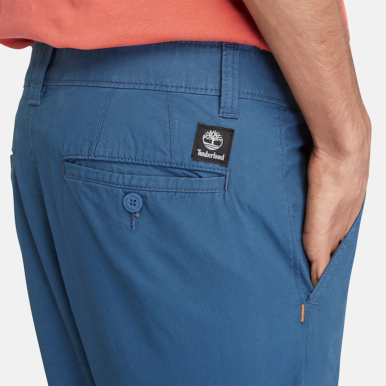 Claremont Chinohose aus Popeline für Herren in Blau