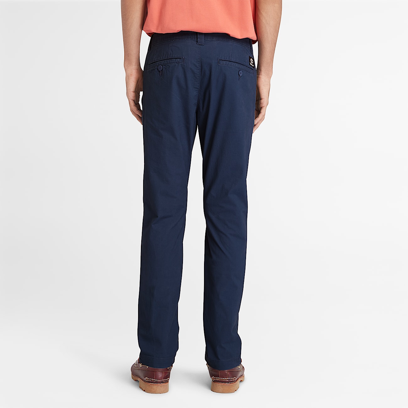 Pantaloni Chino in Popeline Claremont da Uomo in blu scuro - 4