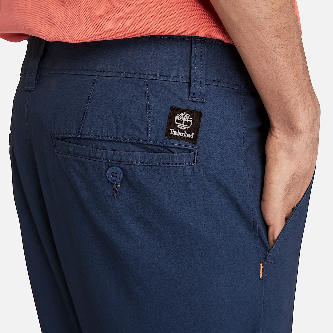 Pantaloni Chino in Popeline Claremont da Uomo in blu scuro - 3
