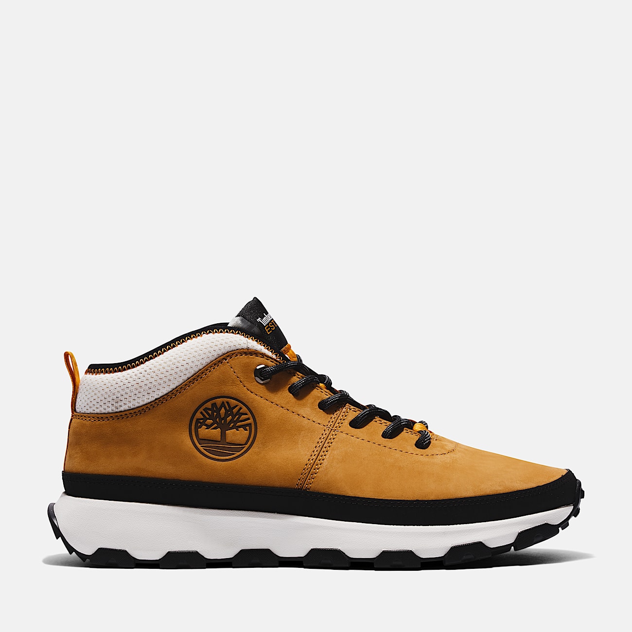 Baskets à lacets Winsor pour homme en jaune - 1