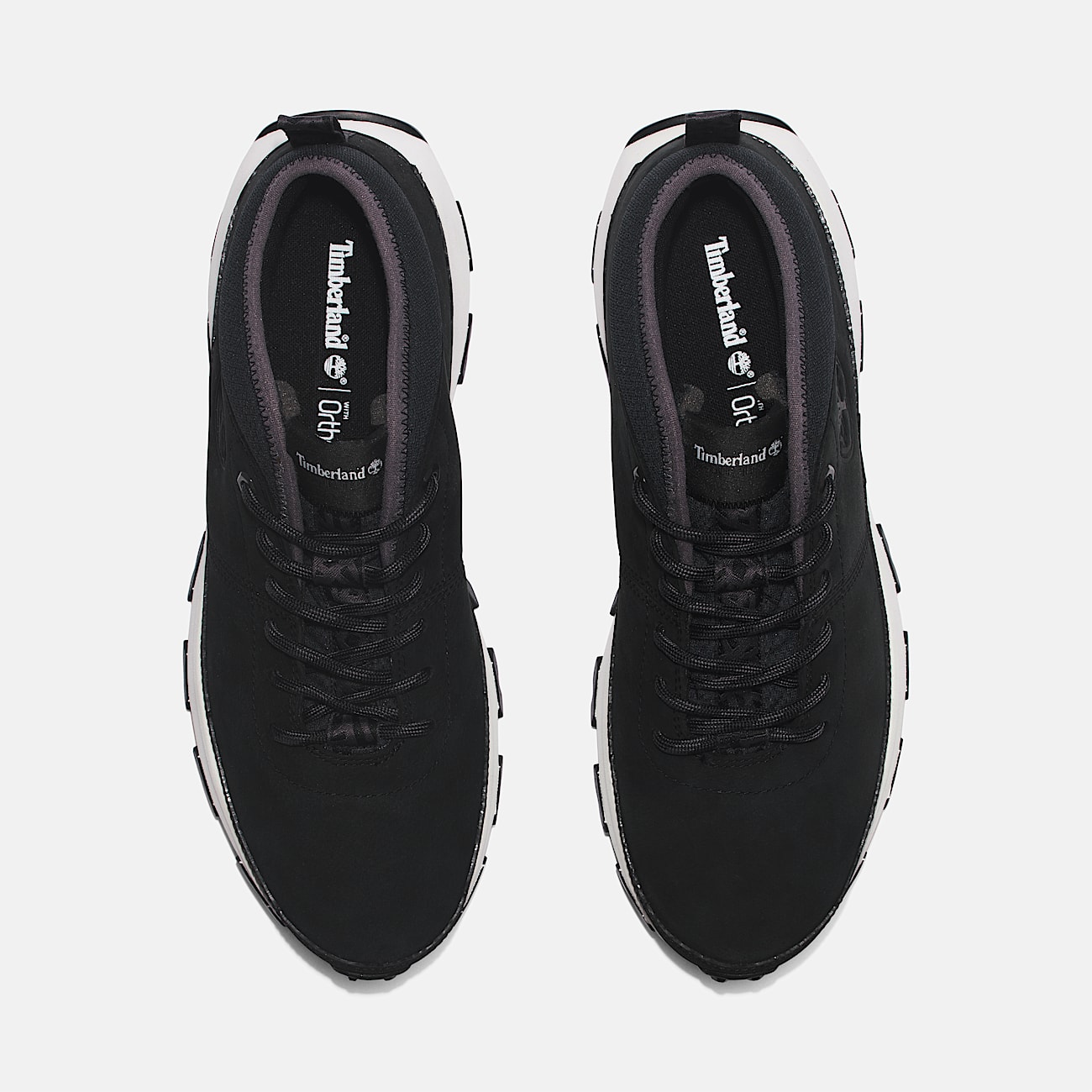 Baskets à lacets Winsor pour homme en noir/blanc - 2
