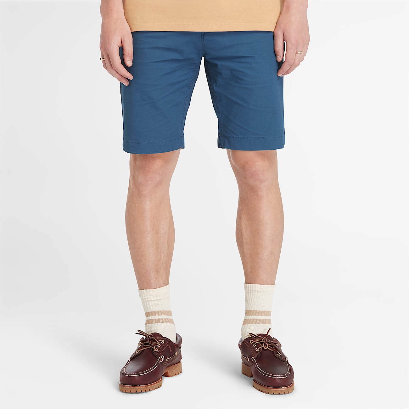 Claremont Poplin Chino Shorts for Men in Navy