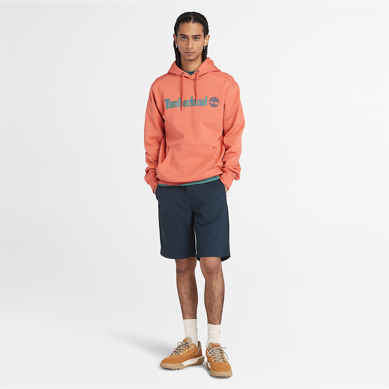 Claremont Poplin Chino Shorts for Men in Dark Blue