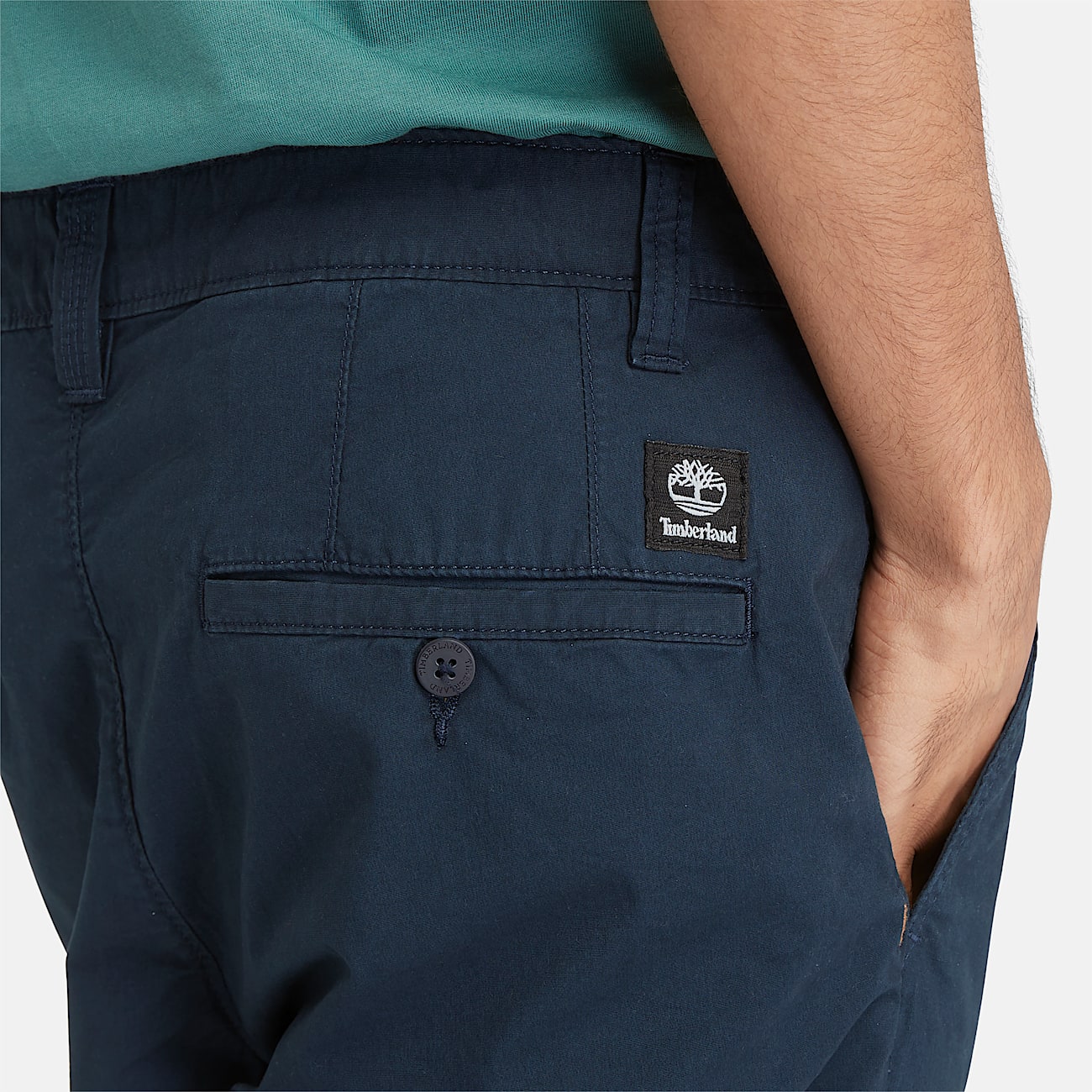 Claremont Poplin Chino Shorts for Men in Dark Blue