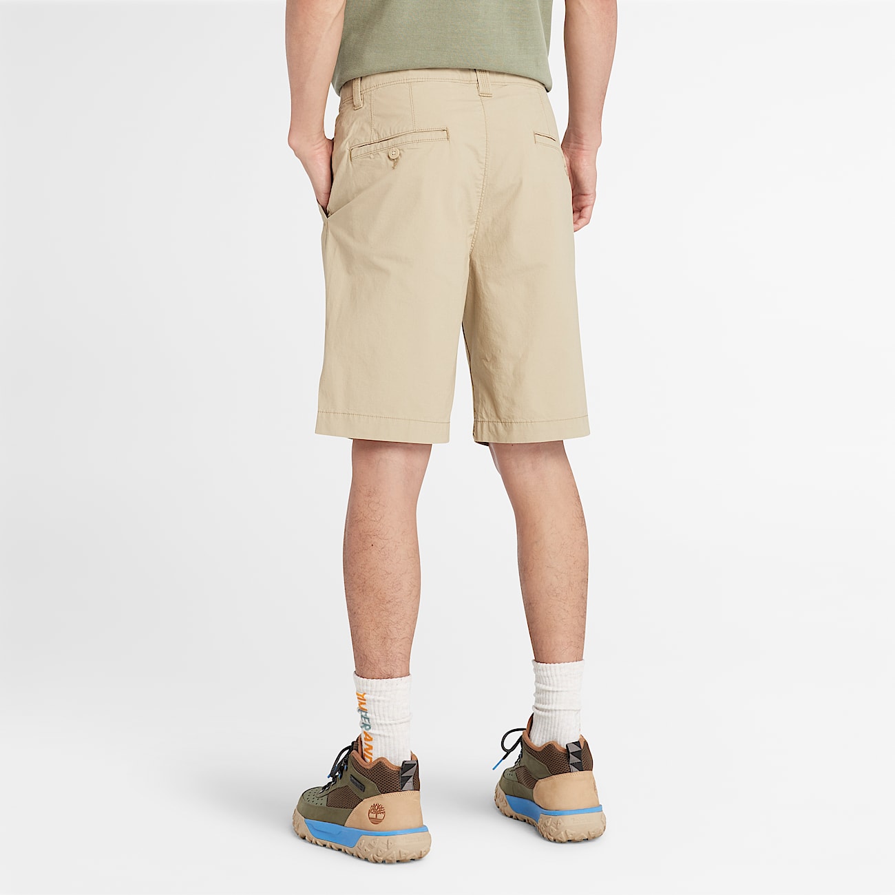 Claremont Poplin Chino Shorts for Men in Beige