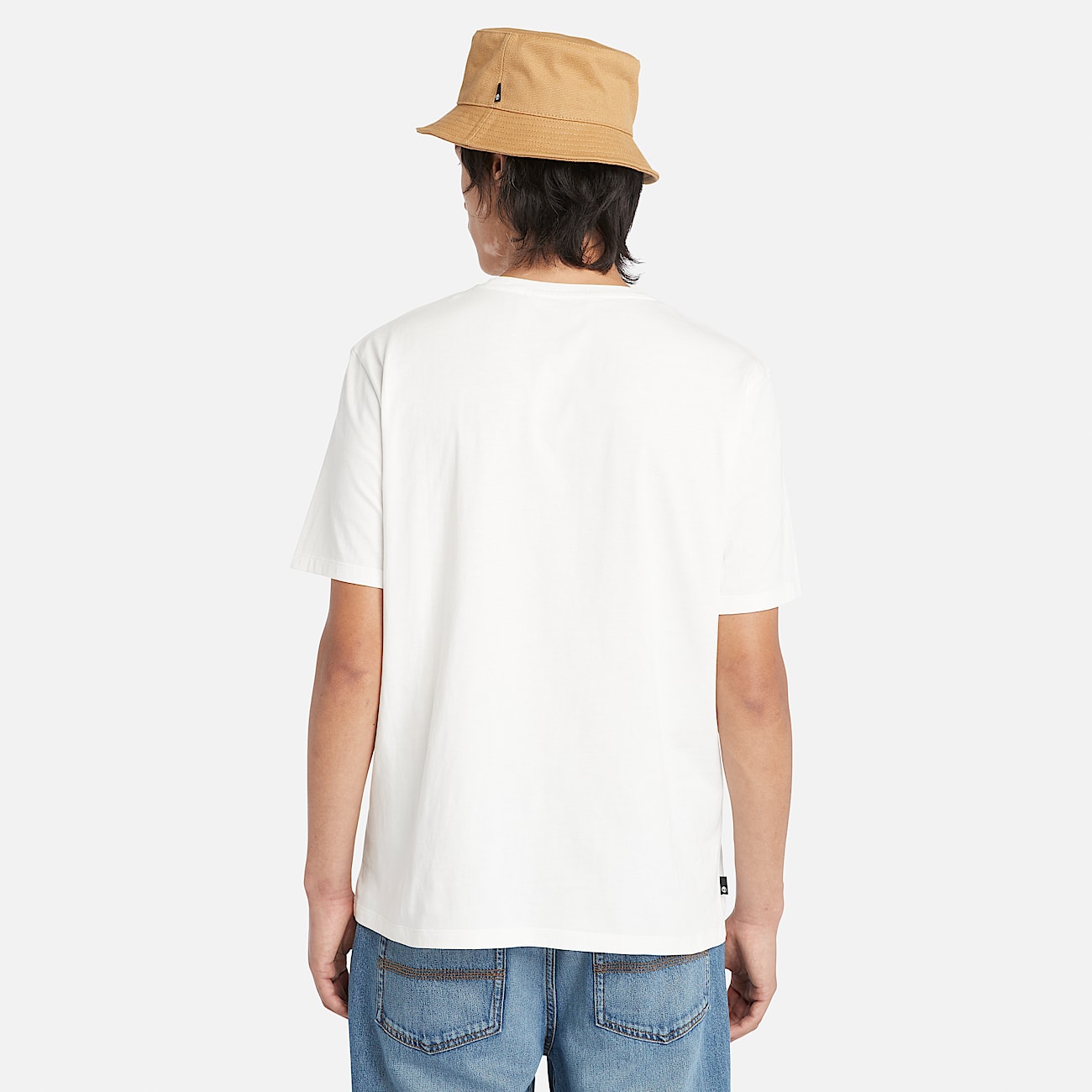 Merrymack River Garment Dye Logo T-Shirt for Men in Undyed - 4