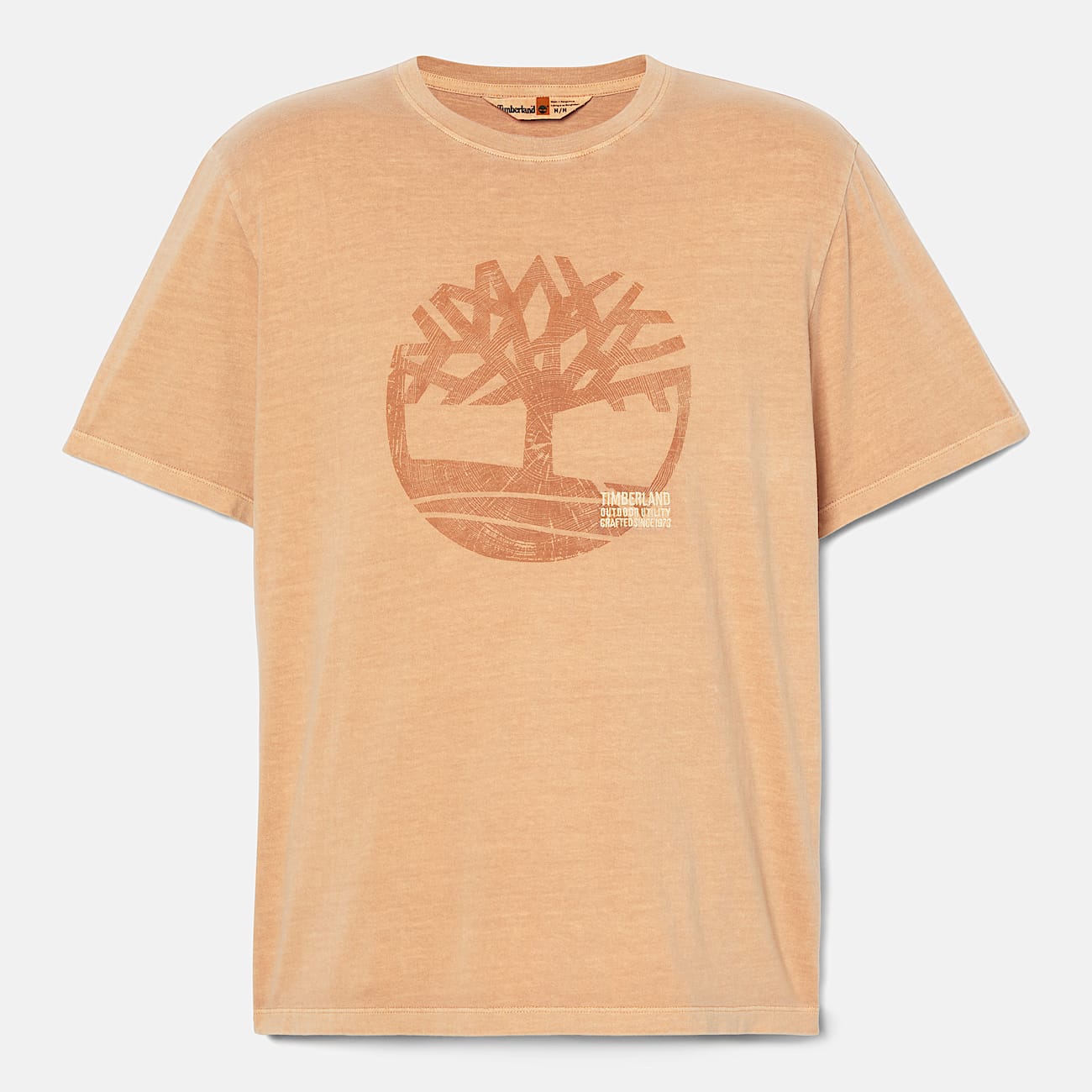 Merrymack River achteraf geverfd T-shirt met logo voor heren in geel - 5