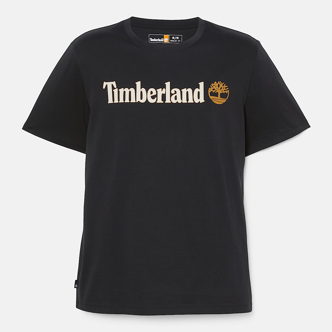 Kennebec River Linear Logo Short Sleeve T-Shirt for Men in Black