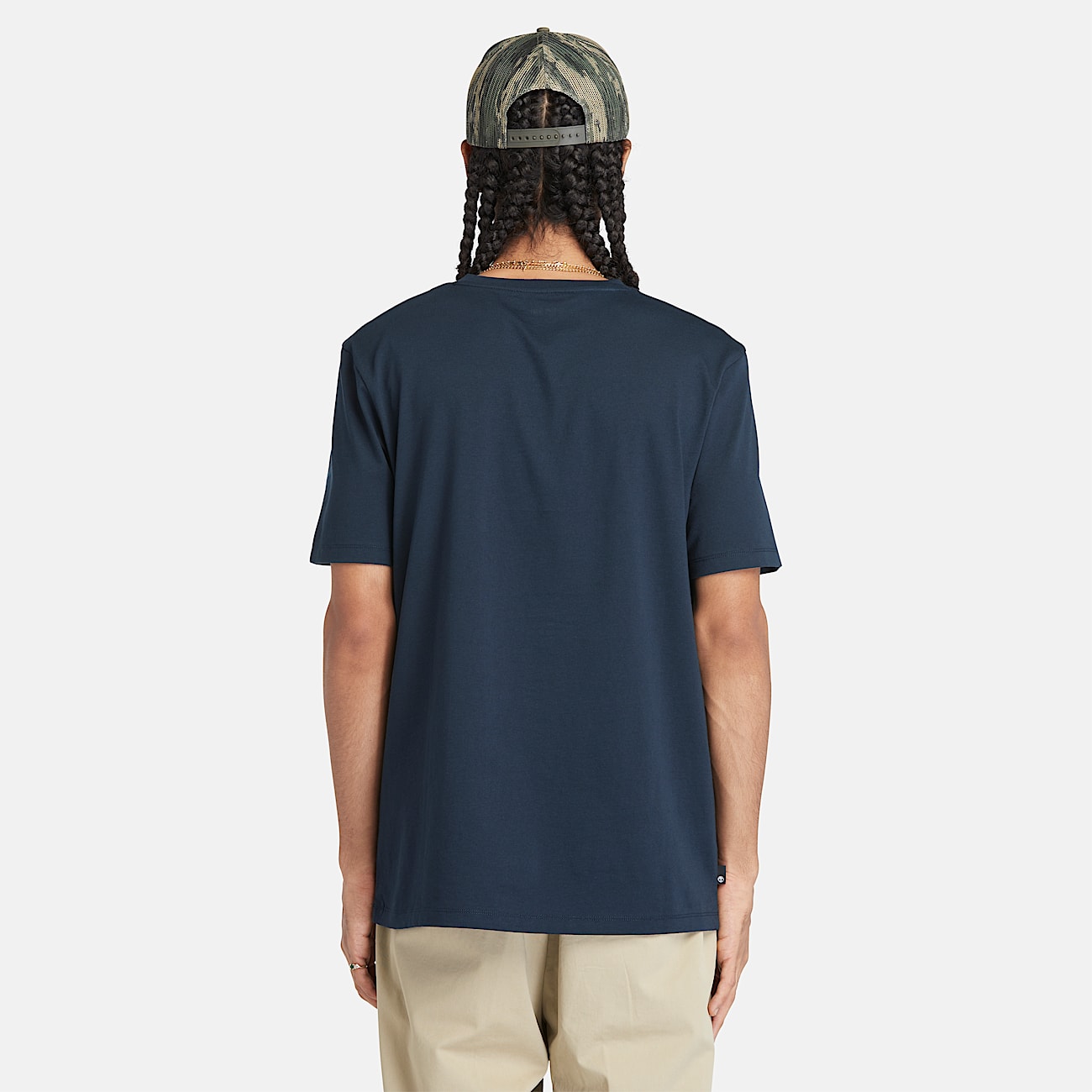 T-shirt à manches courtes et logo linéaire Kennebec River pour homme en bleu foncé - 4