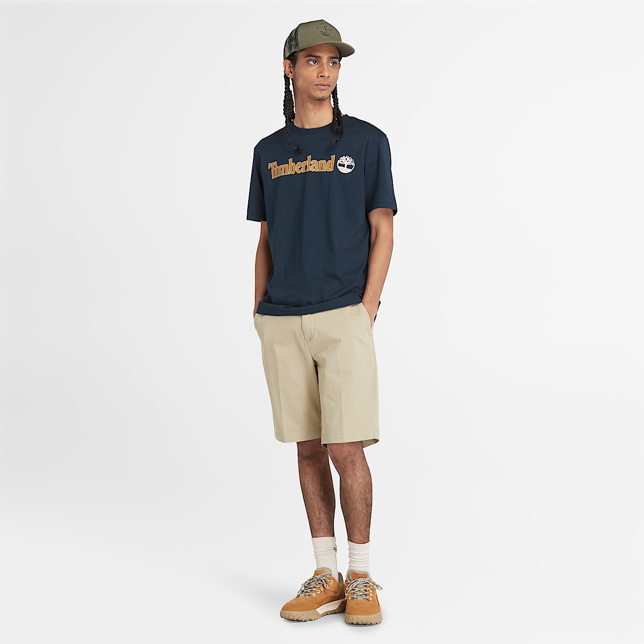 T-shirt à manches courtes et logo linéaire Kennebec River pour homme en bleu foncé - 2