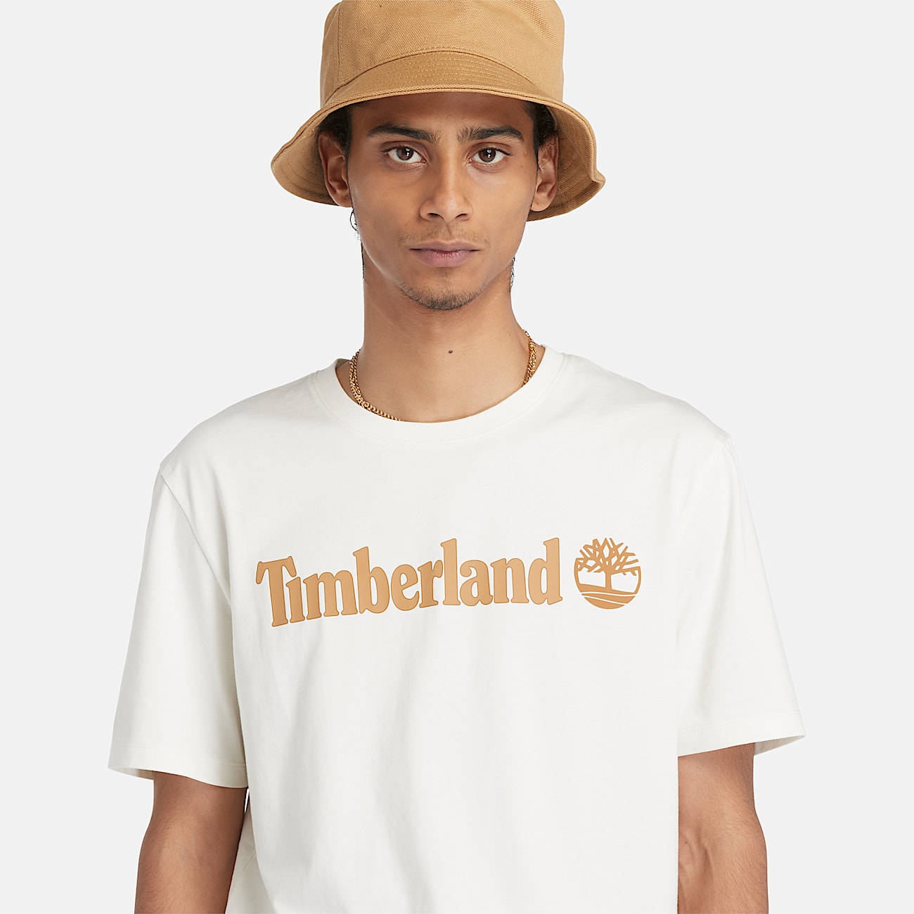 Kennebec River Linear Logo Short Sleeve T-Shirt for Men in White