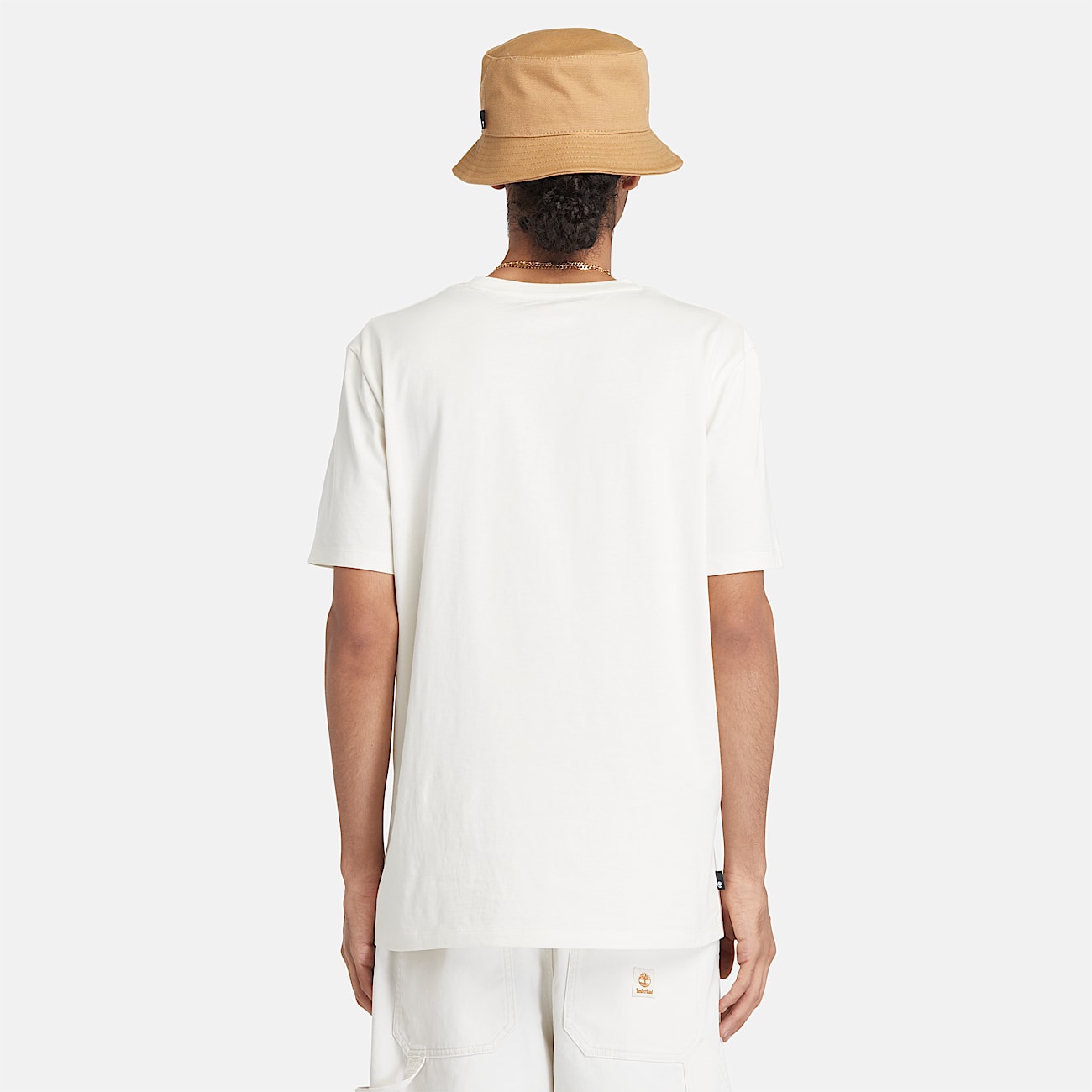 Kennebec River Linear Logo Short Sleeve T-Shirt for Men in White
