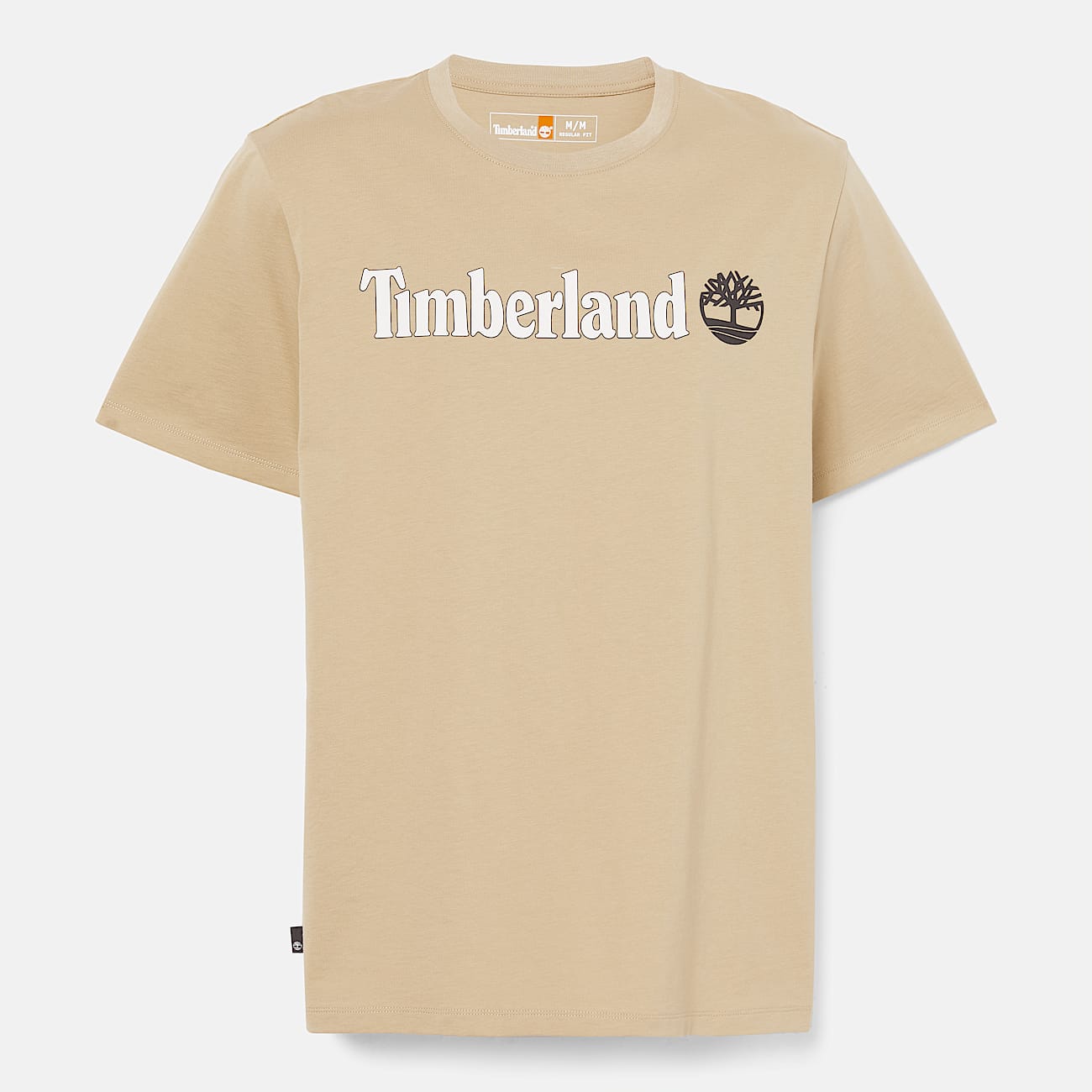 Kennebec River Linear Logo Short Sleeve T-Shirt for Men in Beige - 5