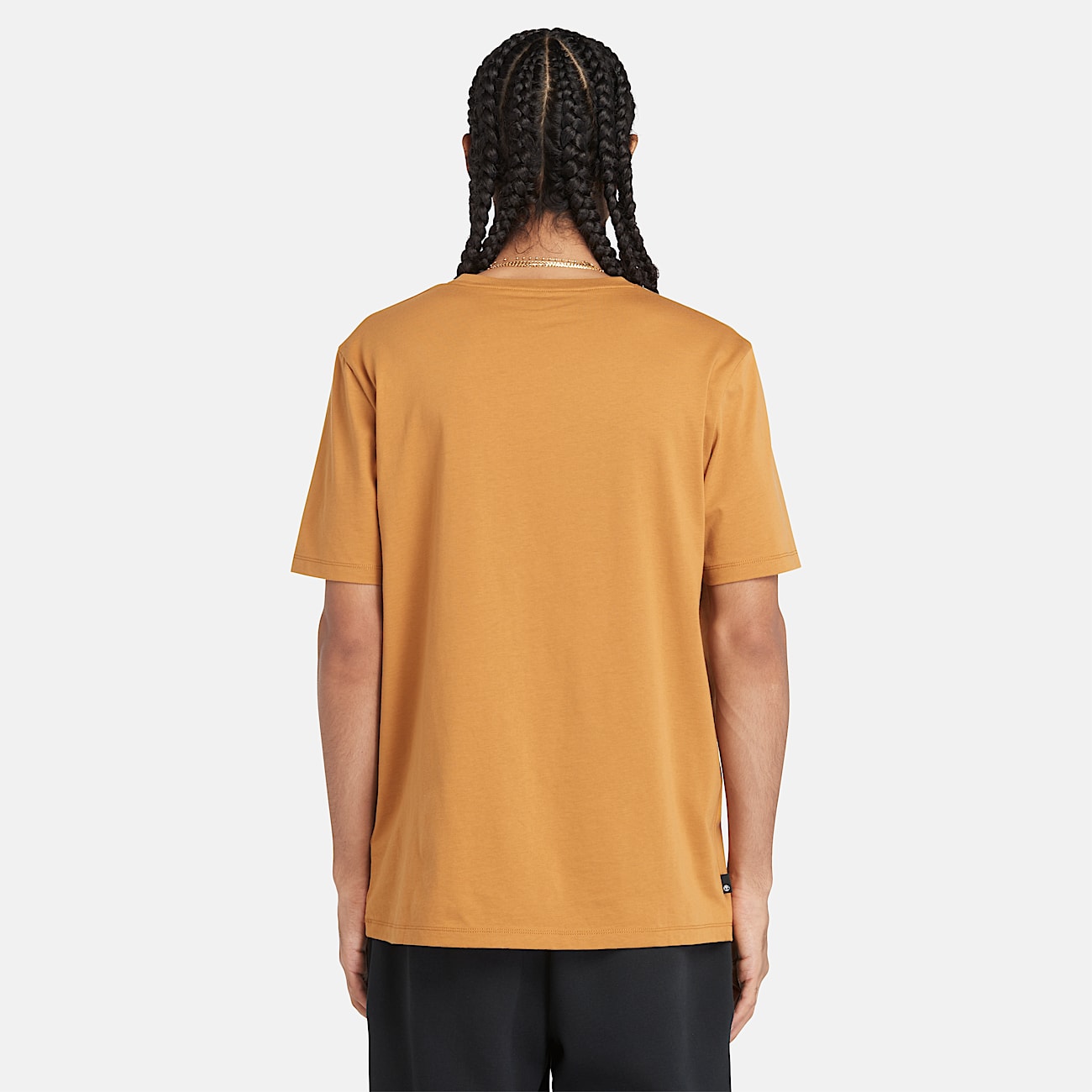 Kennebec River Linear Logo Short Sleeve T-Shirt for Men in Yellow
