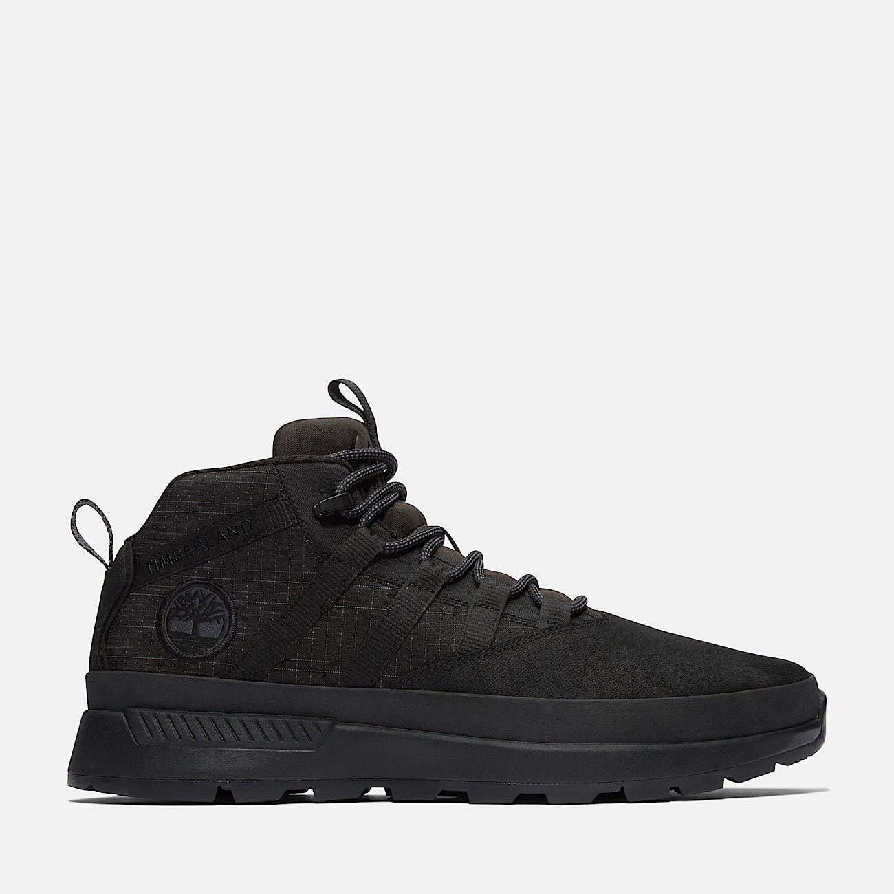 Euro Trekker Low Lace-Up Trainer for Men in Monochrome Black - 1
