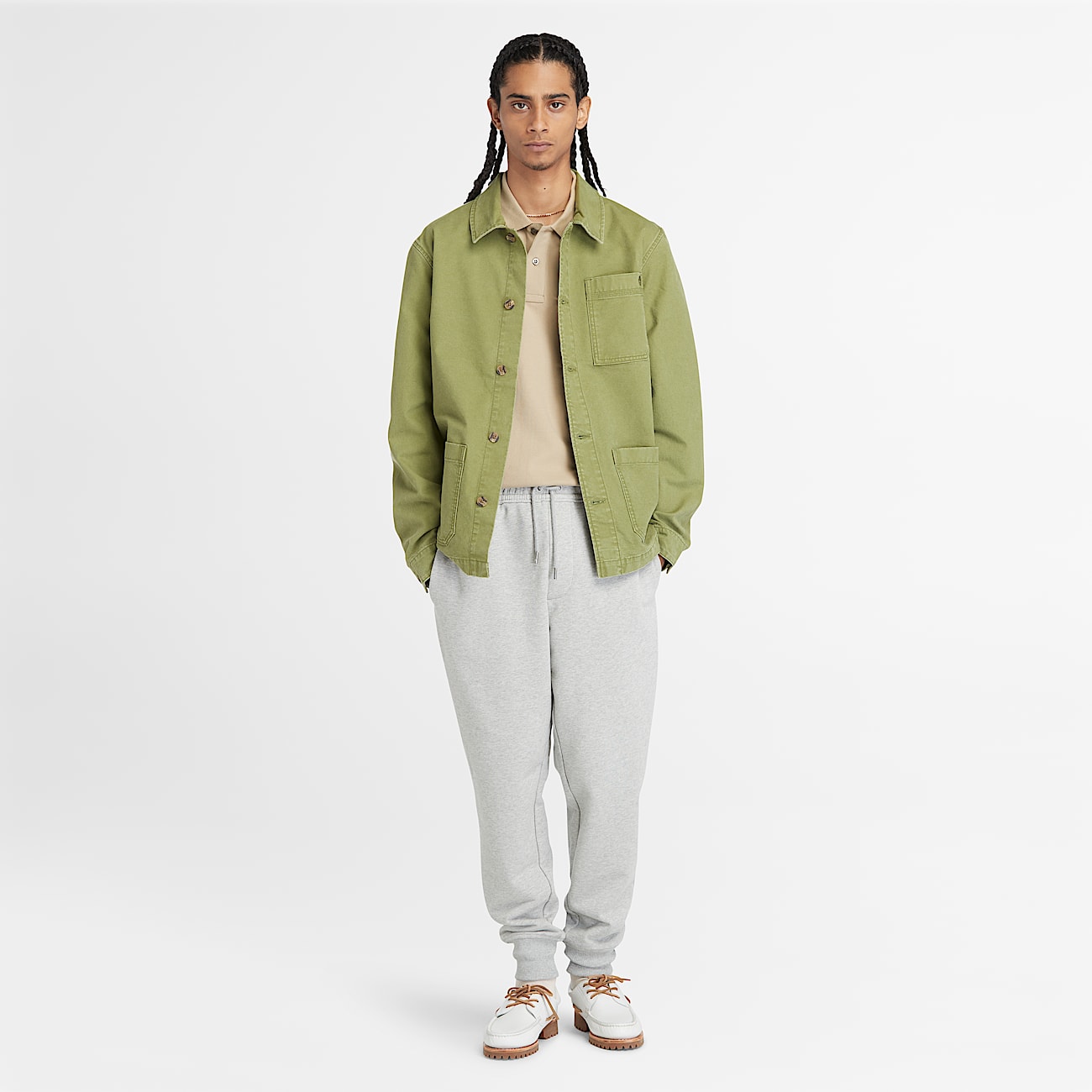 Exeter River Loopback Joggers for Men in Grey - 3