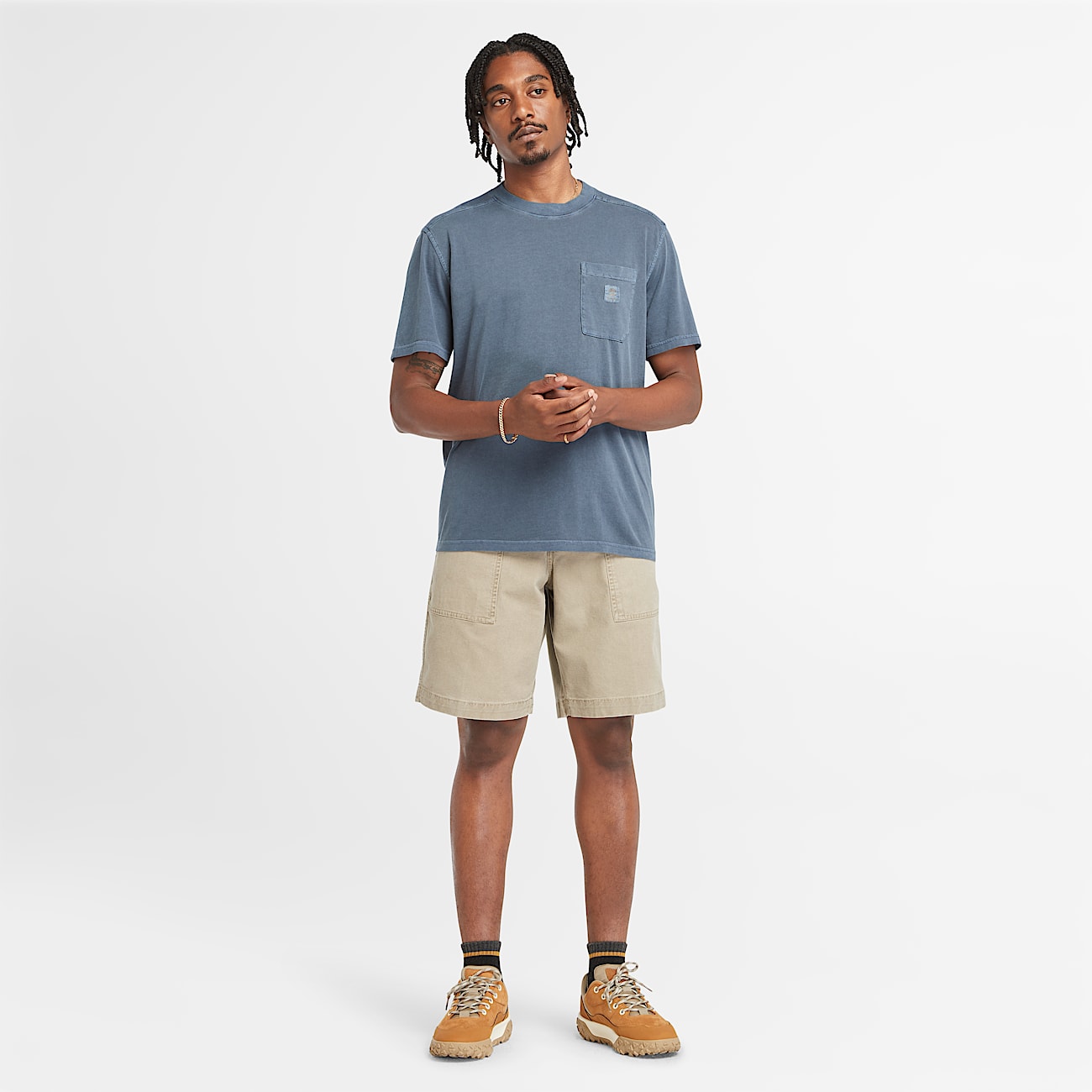 Merrymack River T-Shirt mit Stückfärbung für Herren in Dunkelblau - 2